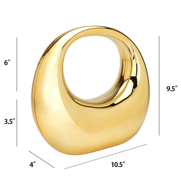 Acrylic Transparent Moon Shape Evening Bag Clutch Bag - Picture 9 of 13